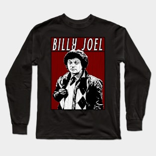 Vintage Retro Billy Joel Long Sleeve T-Shirt